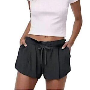 Aritzia Wilfred Montrouge Crepe Paperbag Short XXS Black